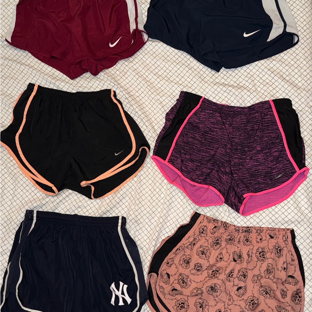 7 Running shorts bundle size small - 6 Nike Shorts & 1 VS Pink